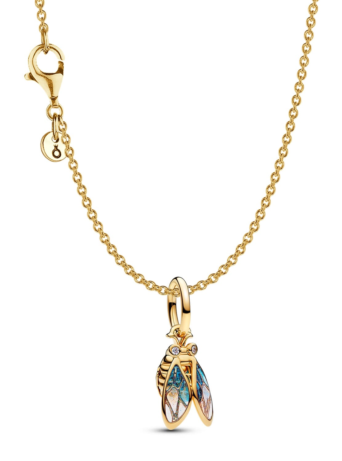 Pandora 21777 Damencollier Geschenkset Goldfarben Zikade