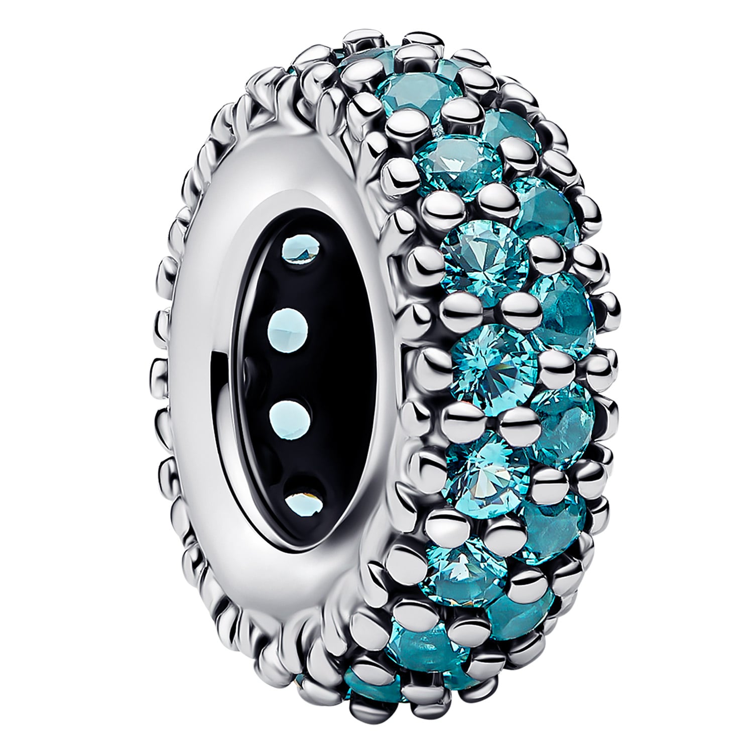 Pandora 791359C01 Zwischenelement Silber Eisblaue Kristalle