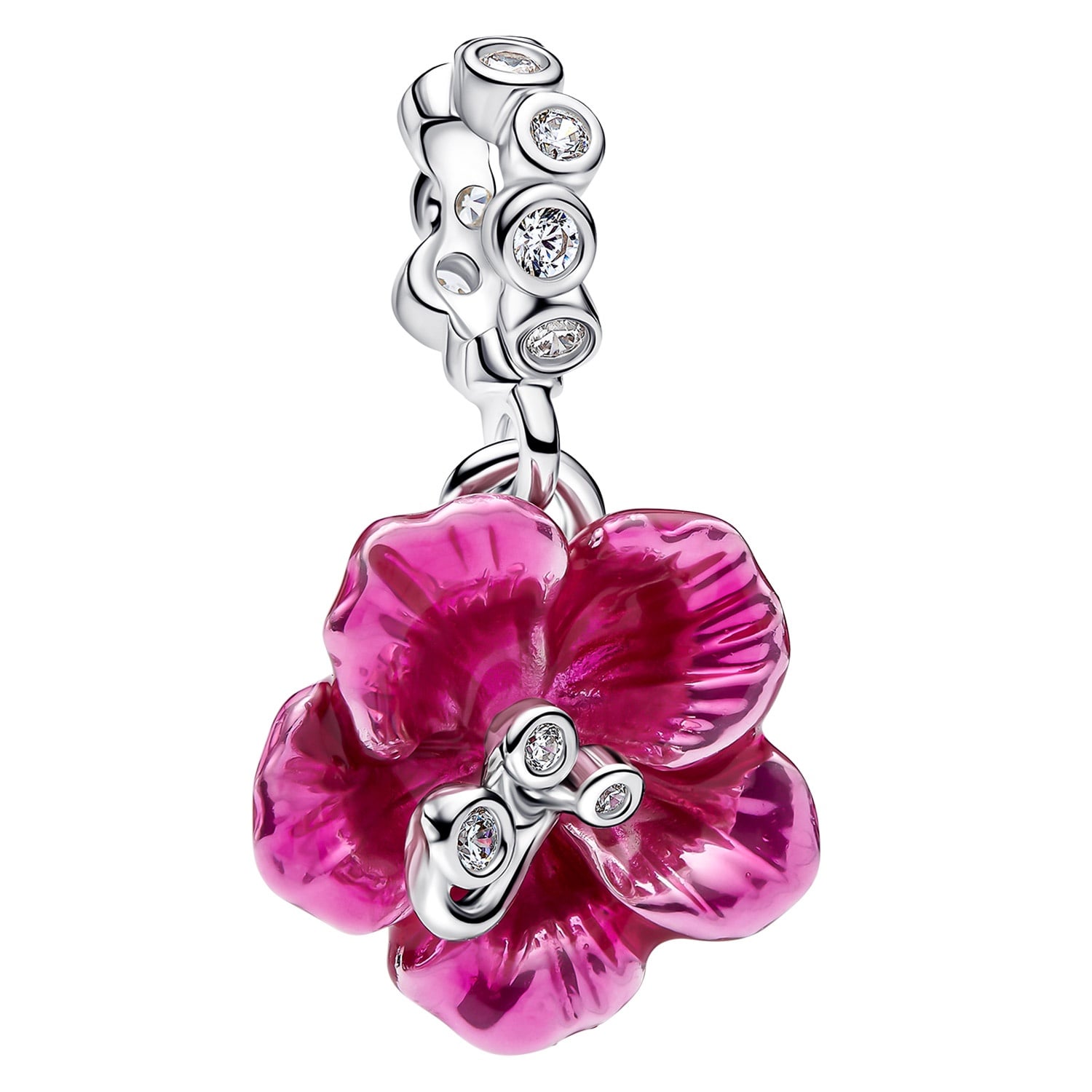 Pandora 794698C01 Charm-Anhänger Silber Hibiskus-Blüte