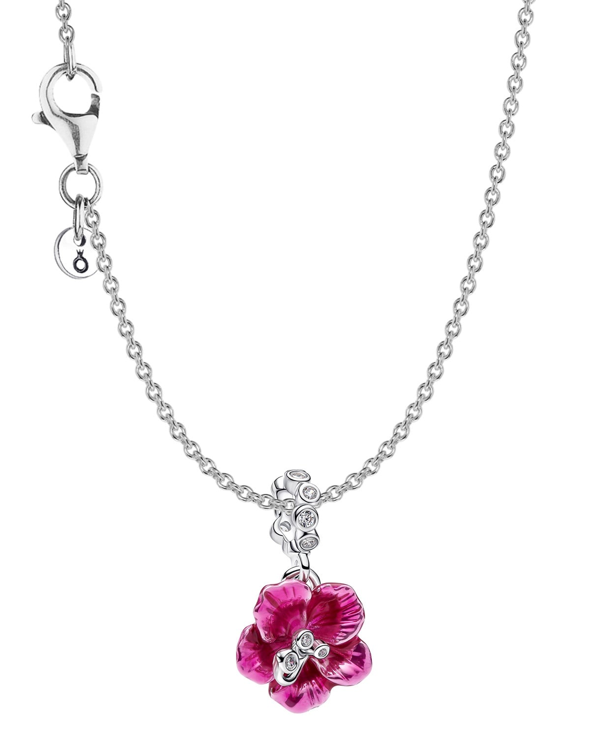 Pandora 31028 Damen-Halskette Geschenkset Silber Hibiskus-Blüte