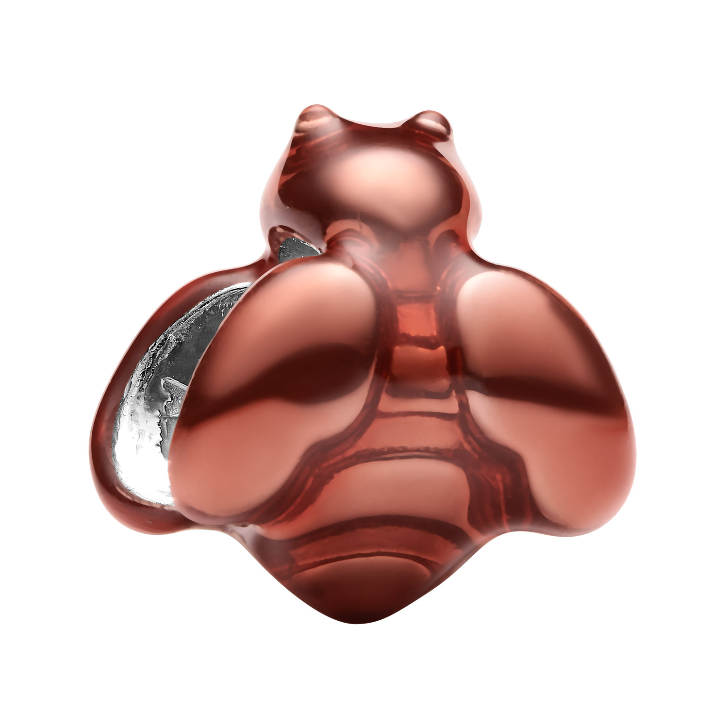 Pandora 794903C01 Mini Silber-Charm Orangefarbene Biene