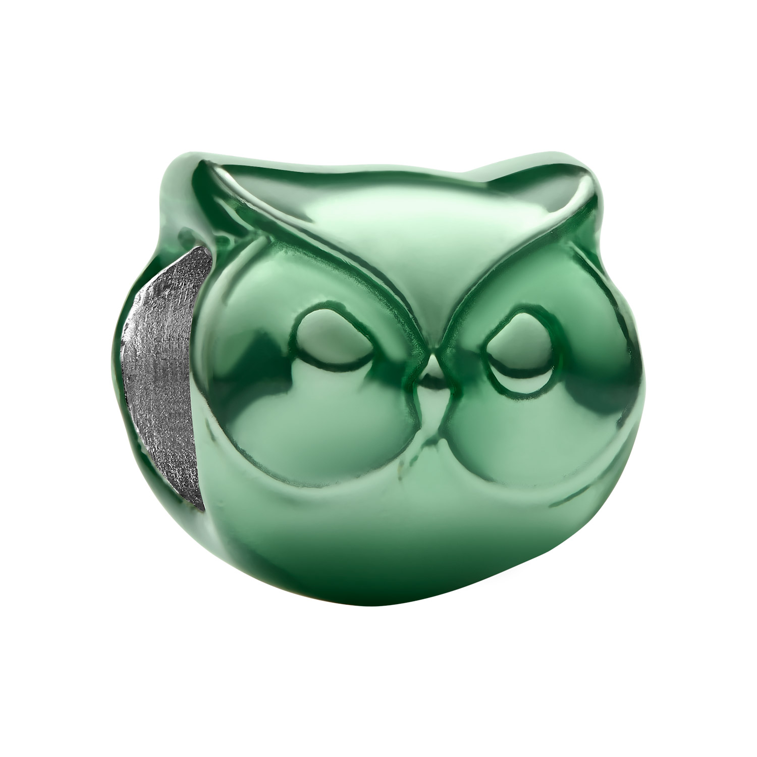 Pandora 794900C01 Mini Silber-Charm Grüne Eule