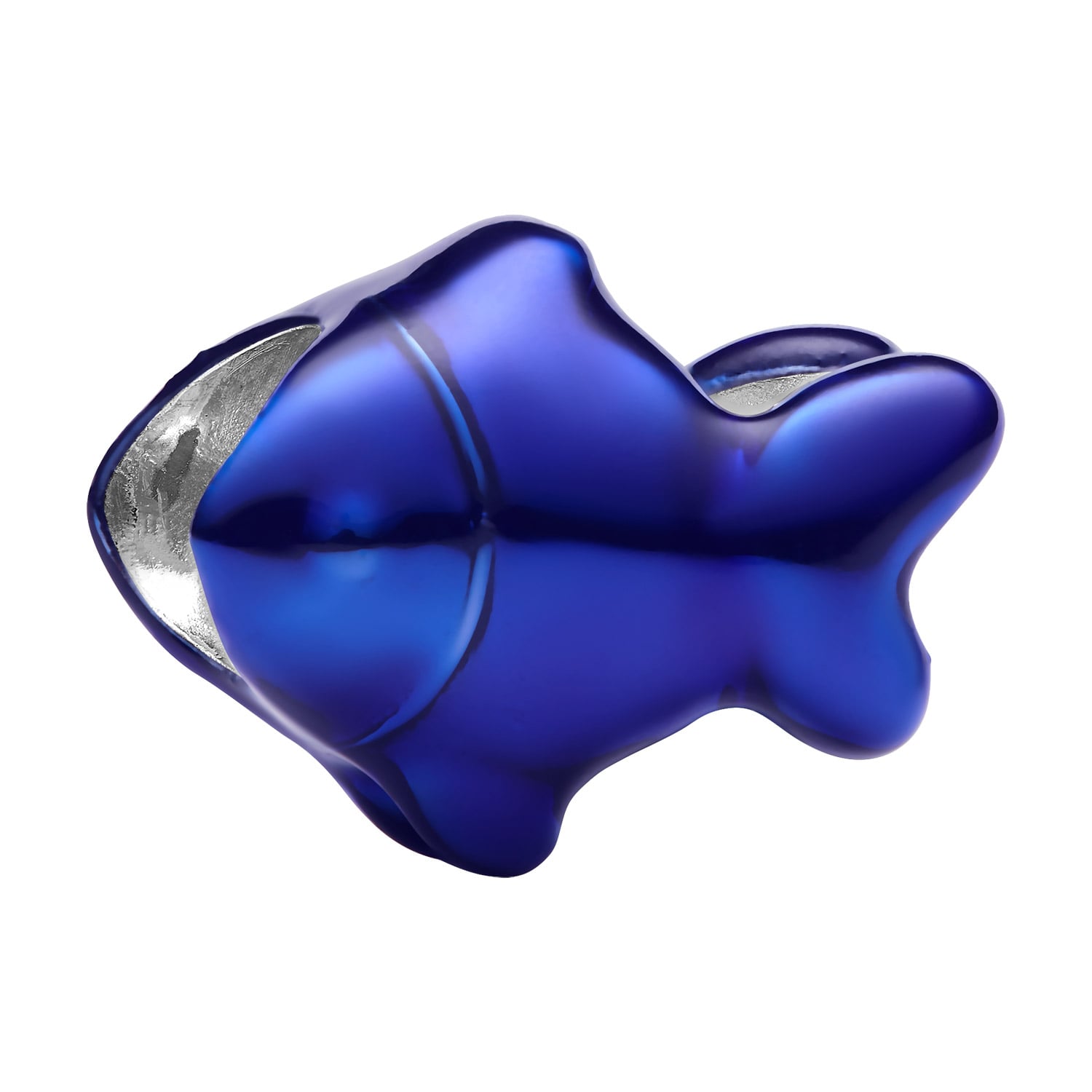 Pandora 794899C01 Mini Silber-Charm Blauer Fisch