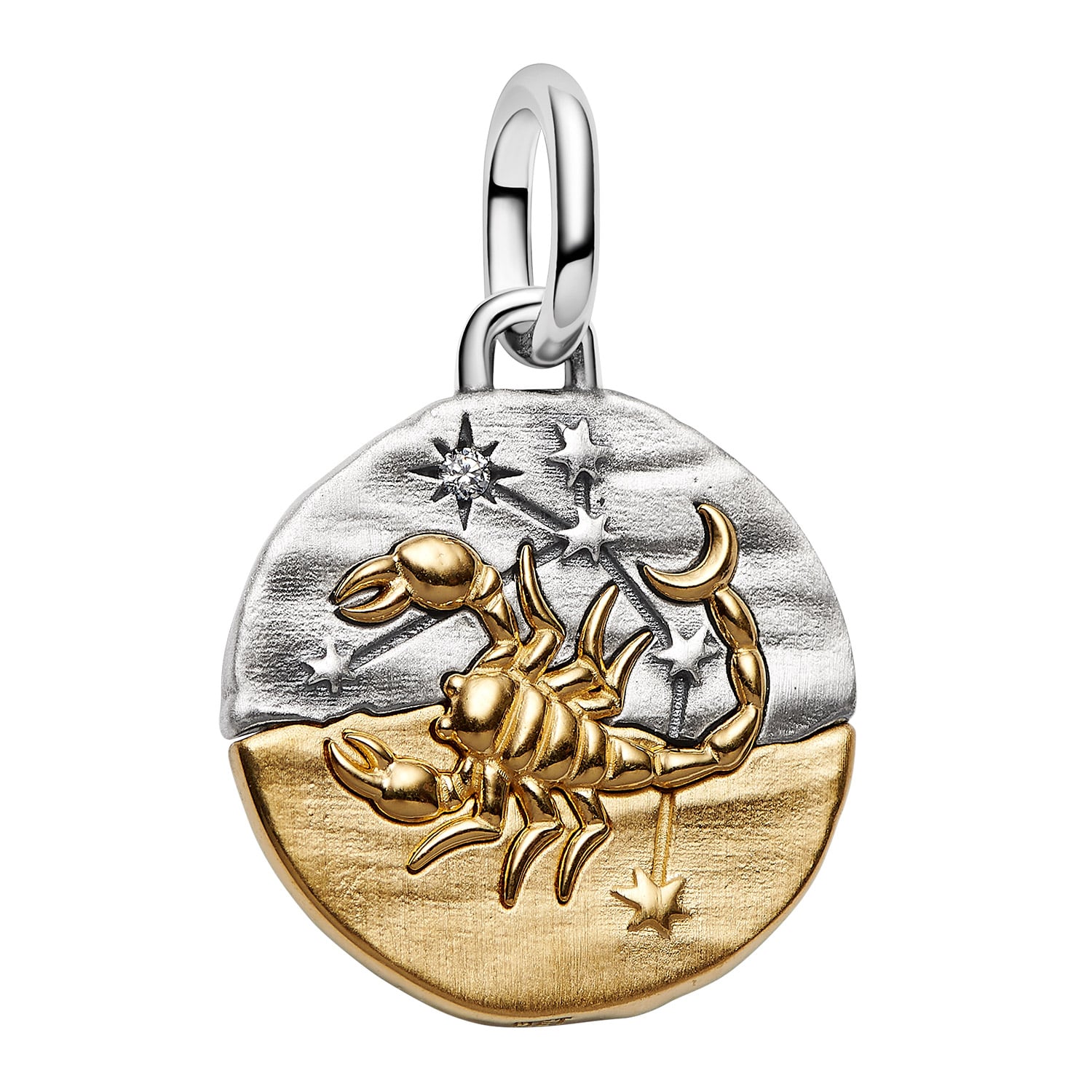 Pandora 764985C01 Medaillon Charm Anhänger Zweifarbig Sternzeichen Skorpion