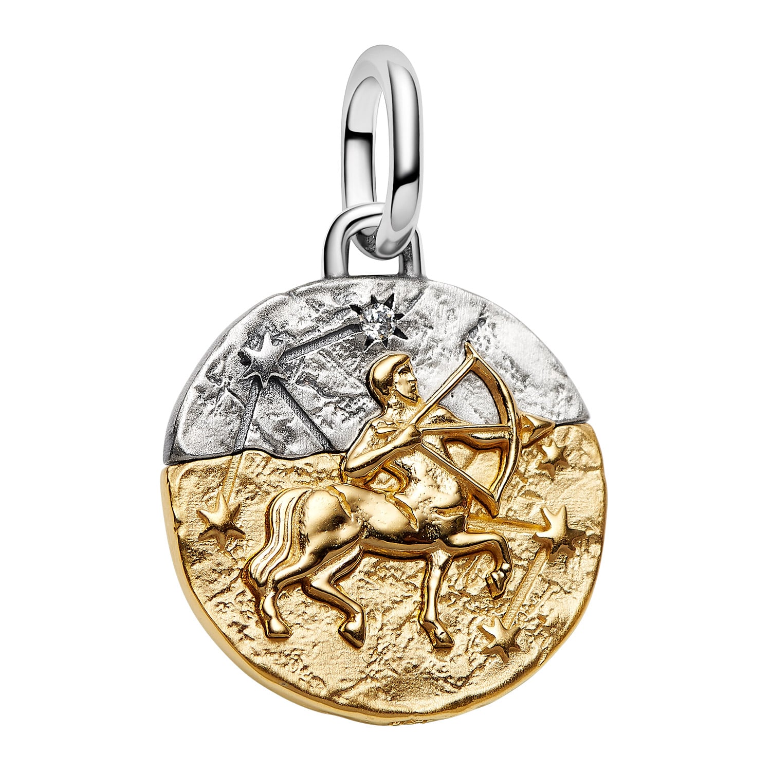 Pandora 764988C01 Medaillon Charm-Anhänger Zweifarbig Sternzeichen Schütze