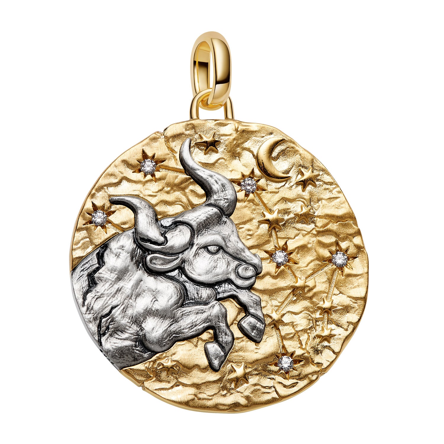 Pandora 764998C01 Medaillon-Charm Anhänger XL Sternzeichen Stier