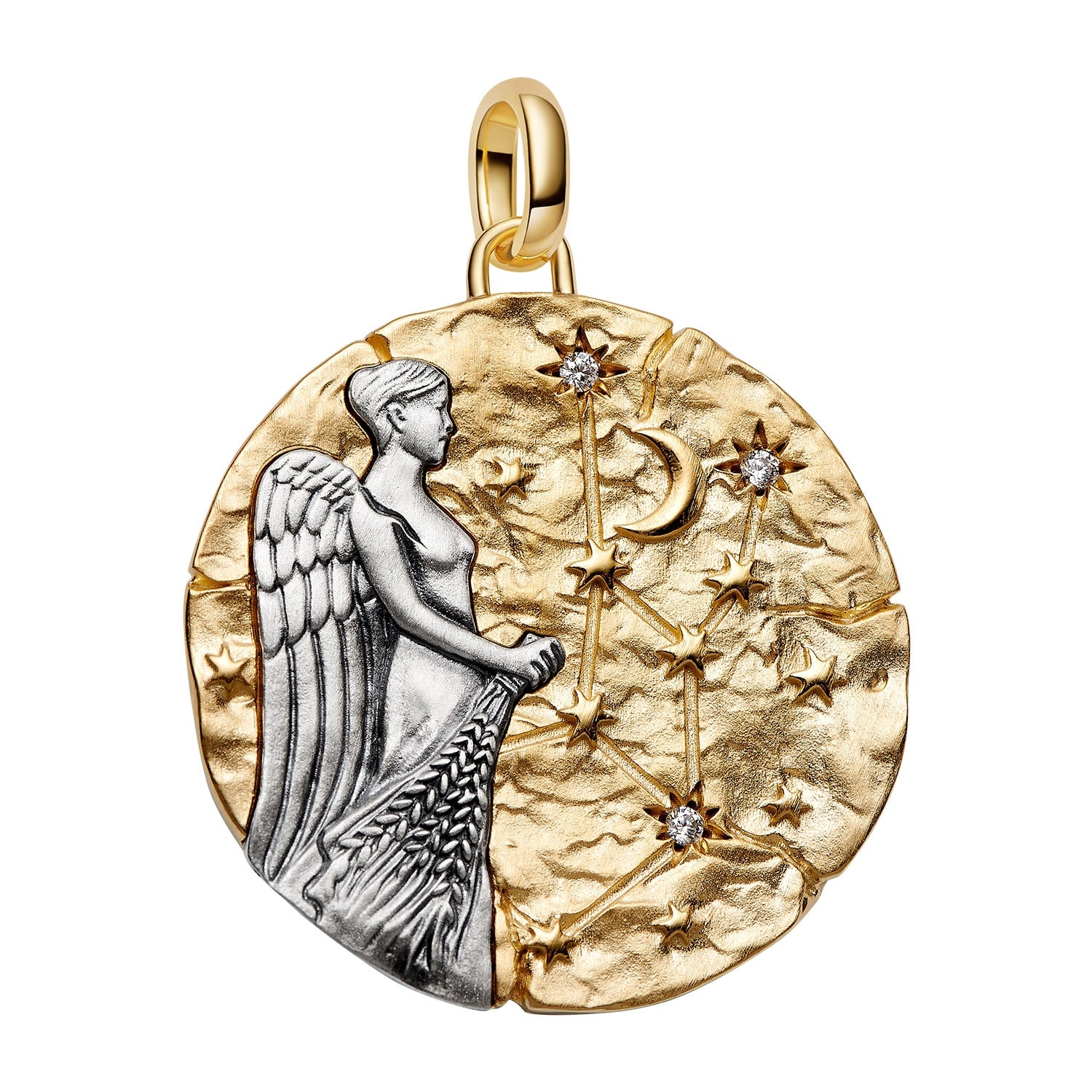 Pandora 765000C01 Medaillon-Charm Anhänger XL Sternzeichen Jungfrau