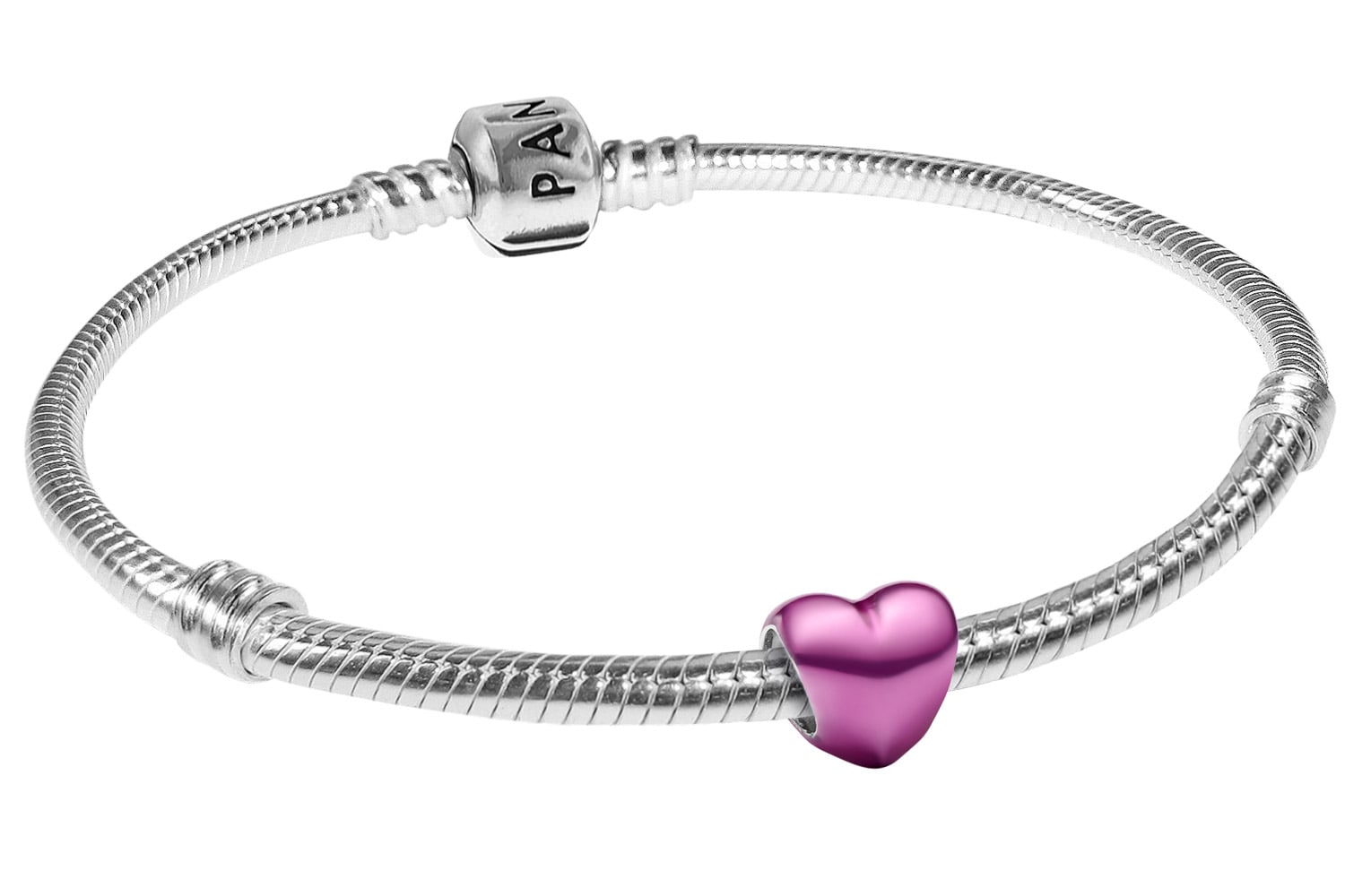 Pandora 31320 Damenarmband Starter-Set Silber Mini Pinkfarbenes Herz