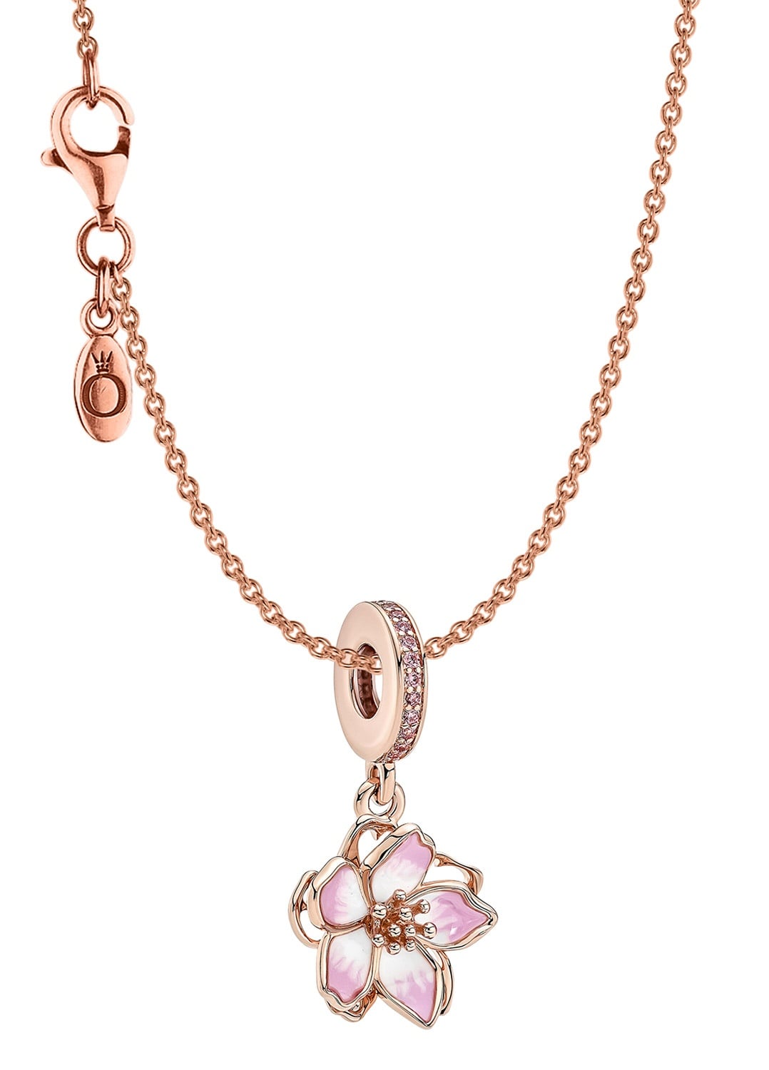 Pandora 31336 Damen-Kette Kirschblüte Schmuck-Set Roségoldfarben