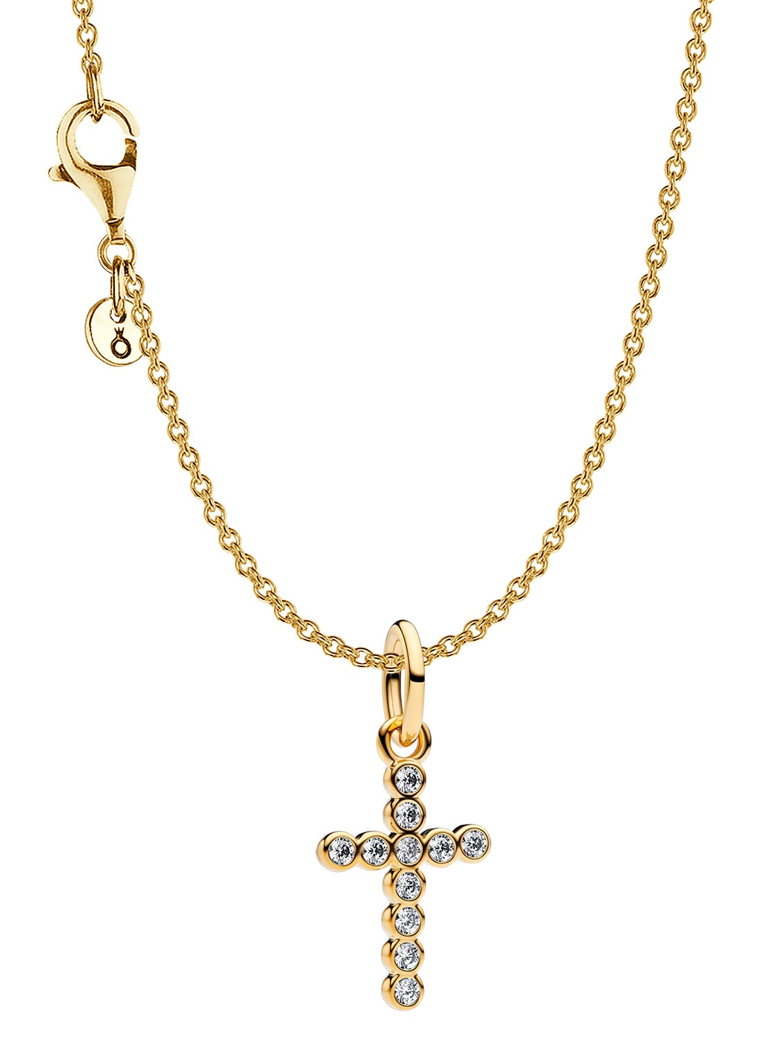 Pandora 31337 Damen-Halskette Goldfarben Kreuz Geschenkset