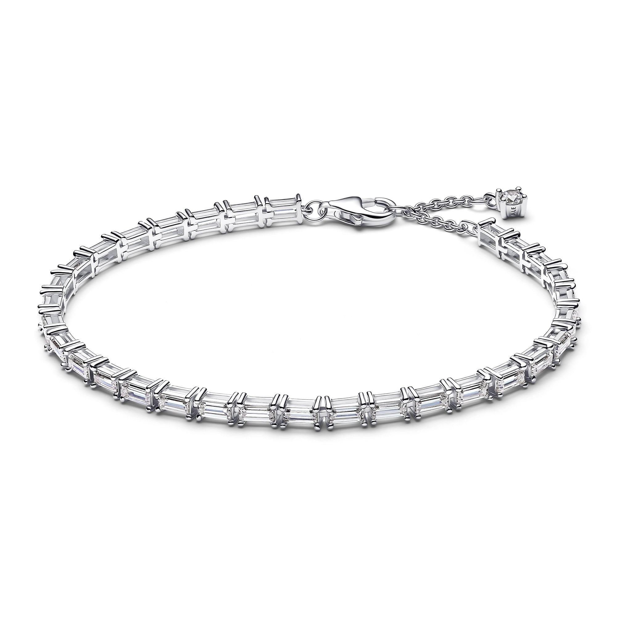 Pandora 595081C01 Damen-Armband Silber Baguette Tennis-Armband