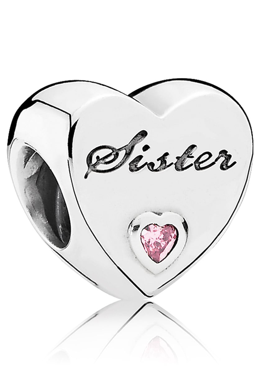 Pandora 791946PCZ Charm Silber Schwesterherz