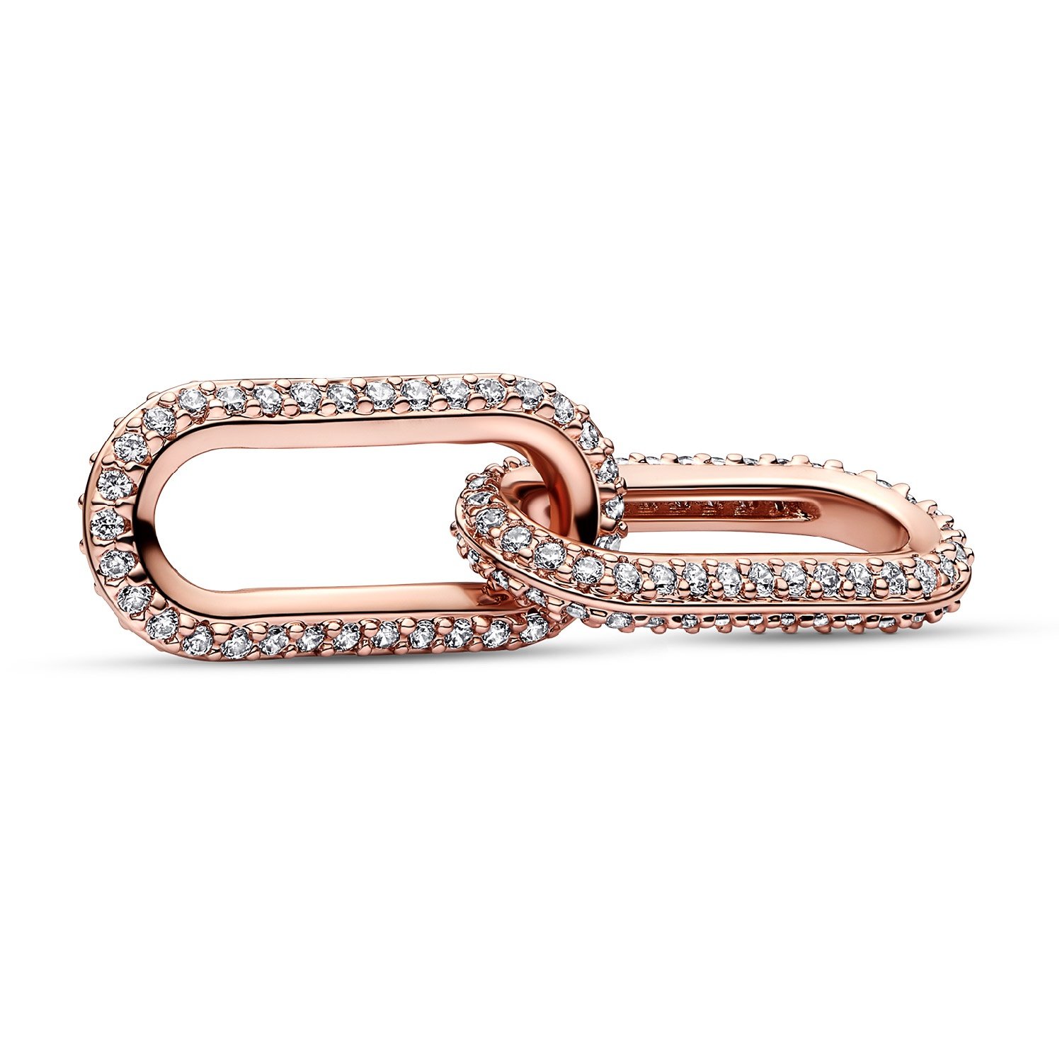 Pandora 789660C01 Doppeltes Verbindungselement Styling Pavé Roségoldfarben