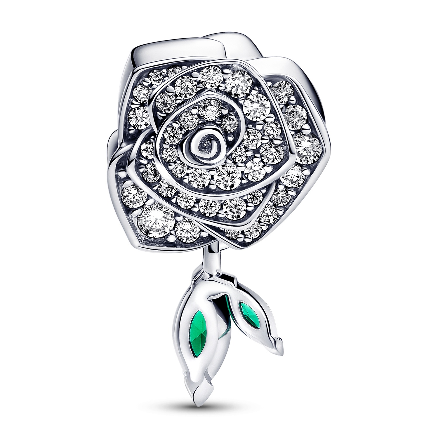 Pandora Silber-Charm Funkelnde Blühende Rose 793201C01 • uhrcenter