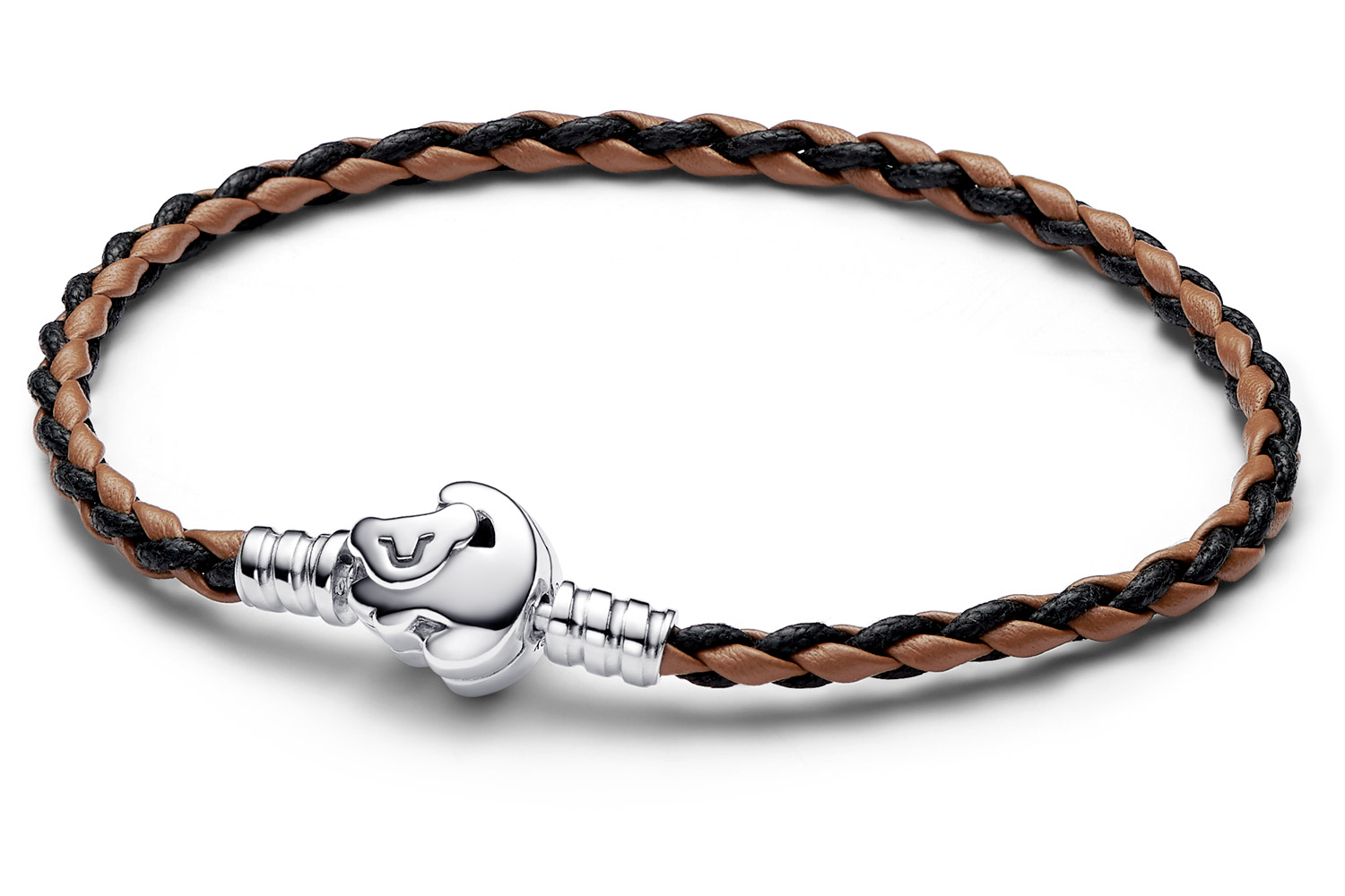 Pandora 593361C01 Leder-Armband für Frauen Disney König der Löwen Braun