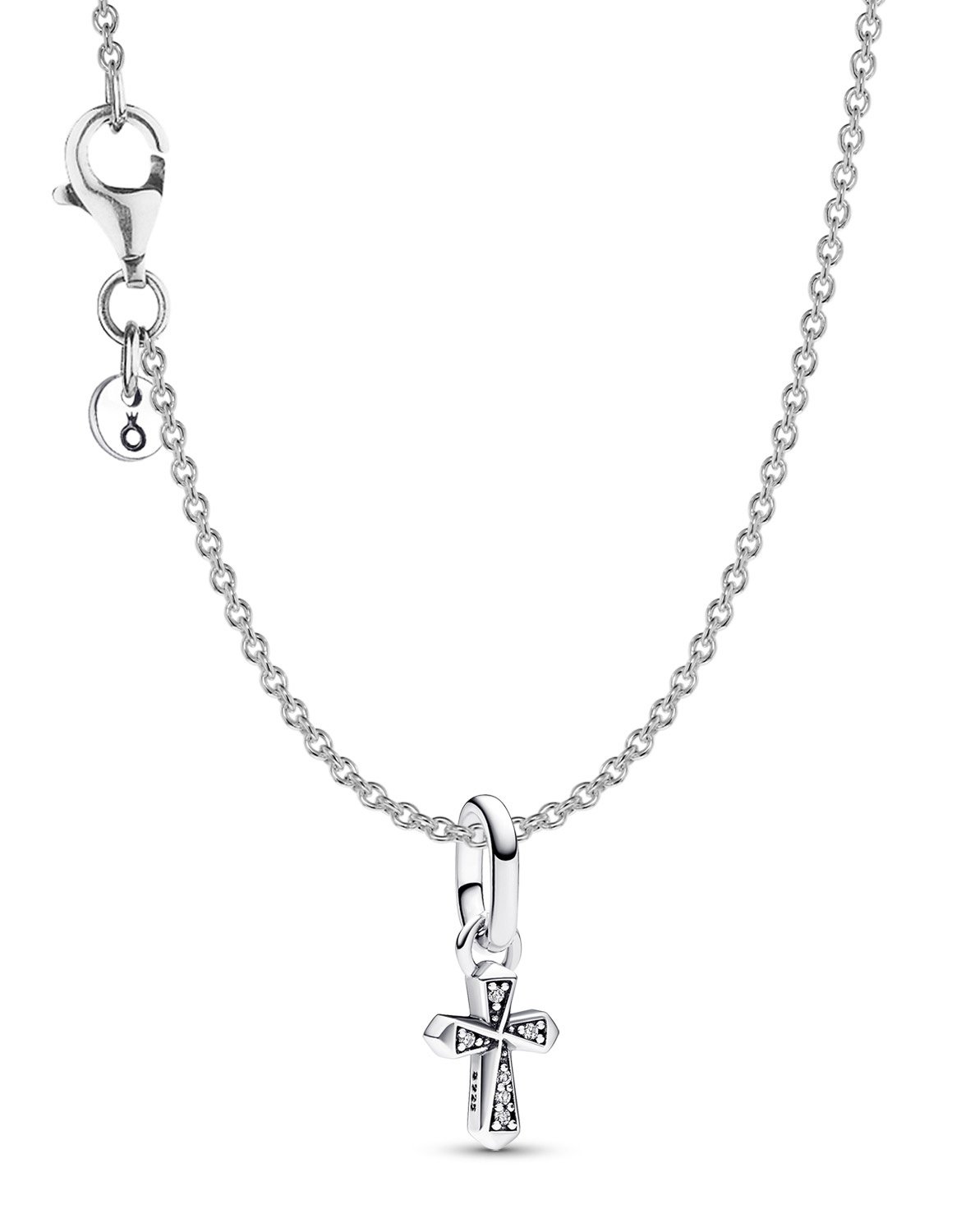 Pandora 68324 Damen-Kette Funkelndes Kreuz Silber