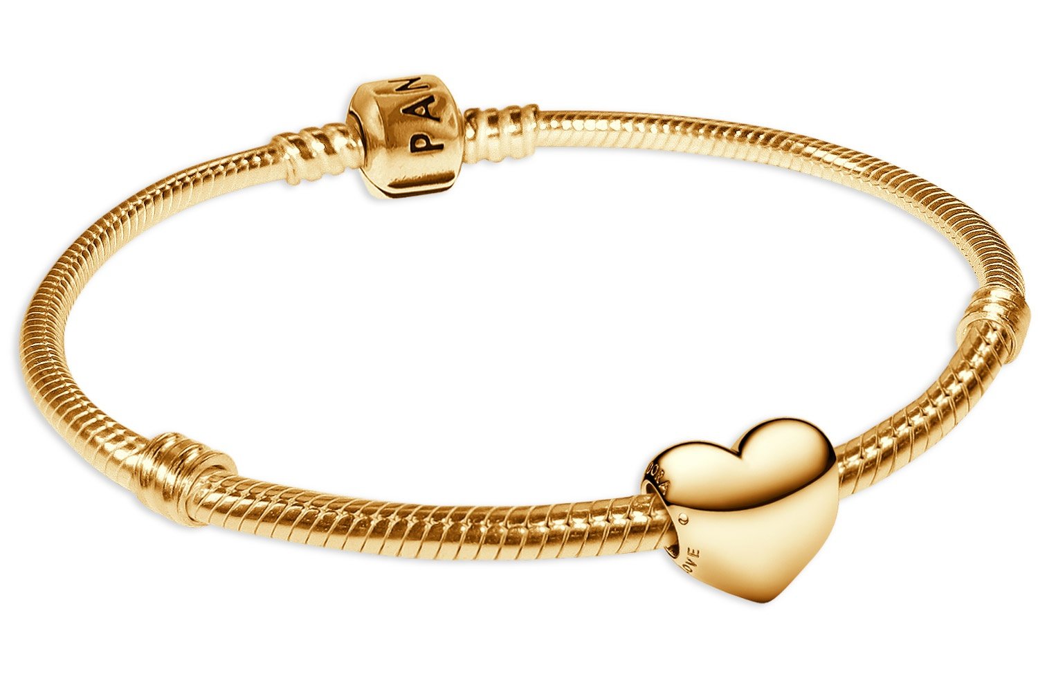 Pandora 68578 Geschenkset Damenarmband Be Love Herz Goldfarben