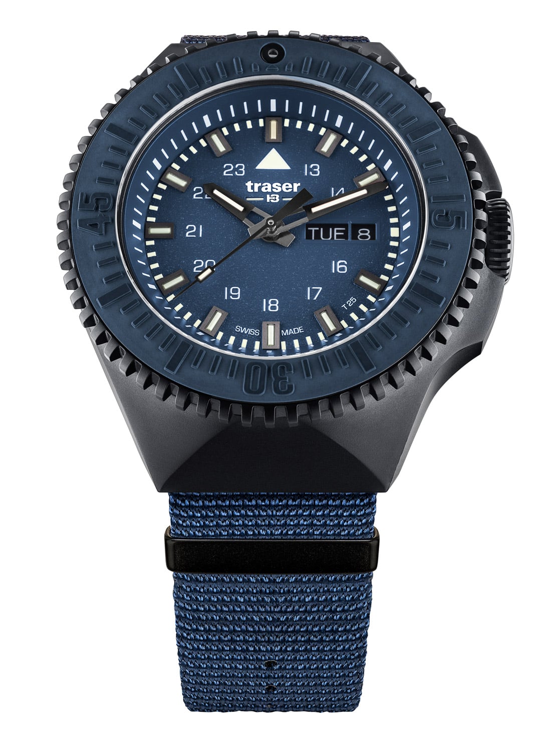 traser H3 109856 Herrenarmbanduhr P69 Black Stealth Blau mit Natoband traser H3 109856 Herrenarmbanduhr P69 Black Stealth Blau mit Natoband