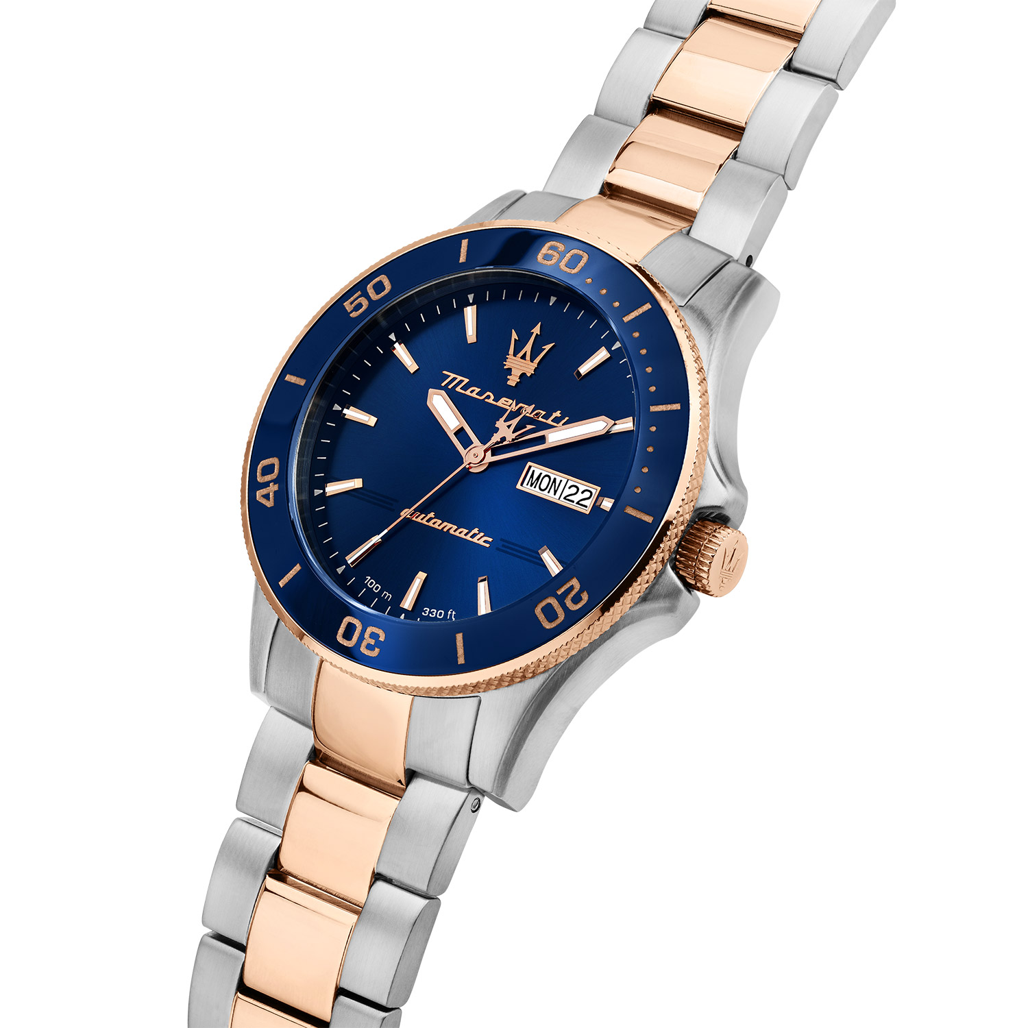 Maserati Men's Watch Automatic Competizione Two-Colour/Blue R8823100001 •  uhrcenter