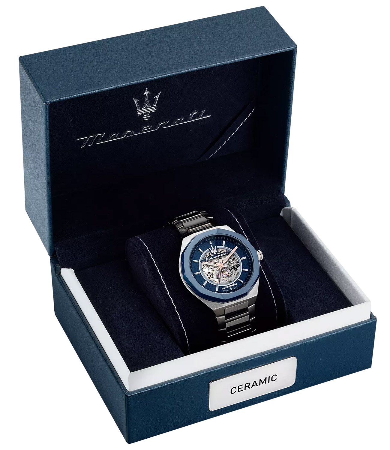 Maserati Herrenuhr Automatik mit Skelett-Zifferblatt Stile 