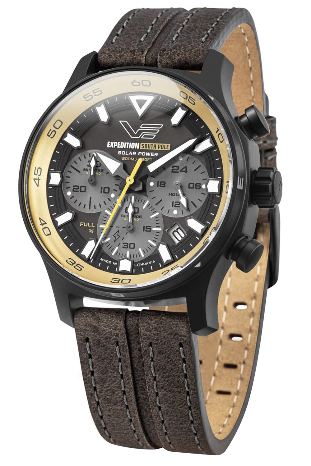 Vostok Europe VR42-592C763 Herrenuhr Expedition South Pole Chronograph Braun/Schwarz