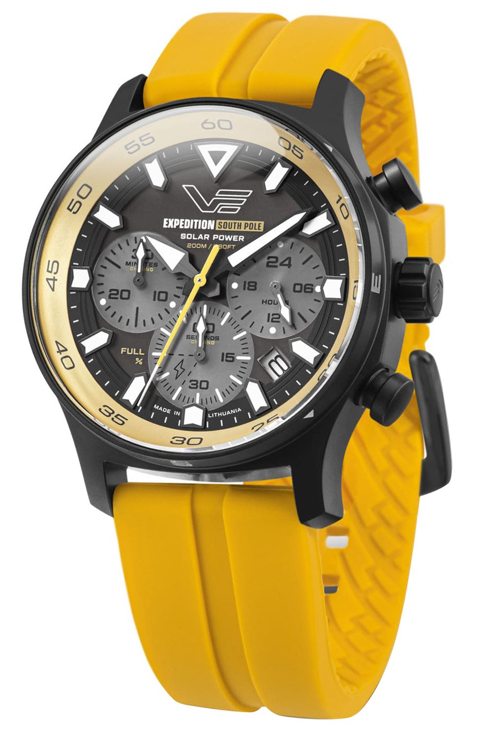 Vostok Europe VR42-592C763_YLW Herrenuhr Solar Expedition South Pole Chrono Gelb