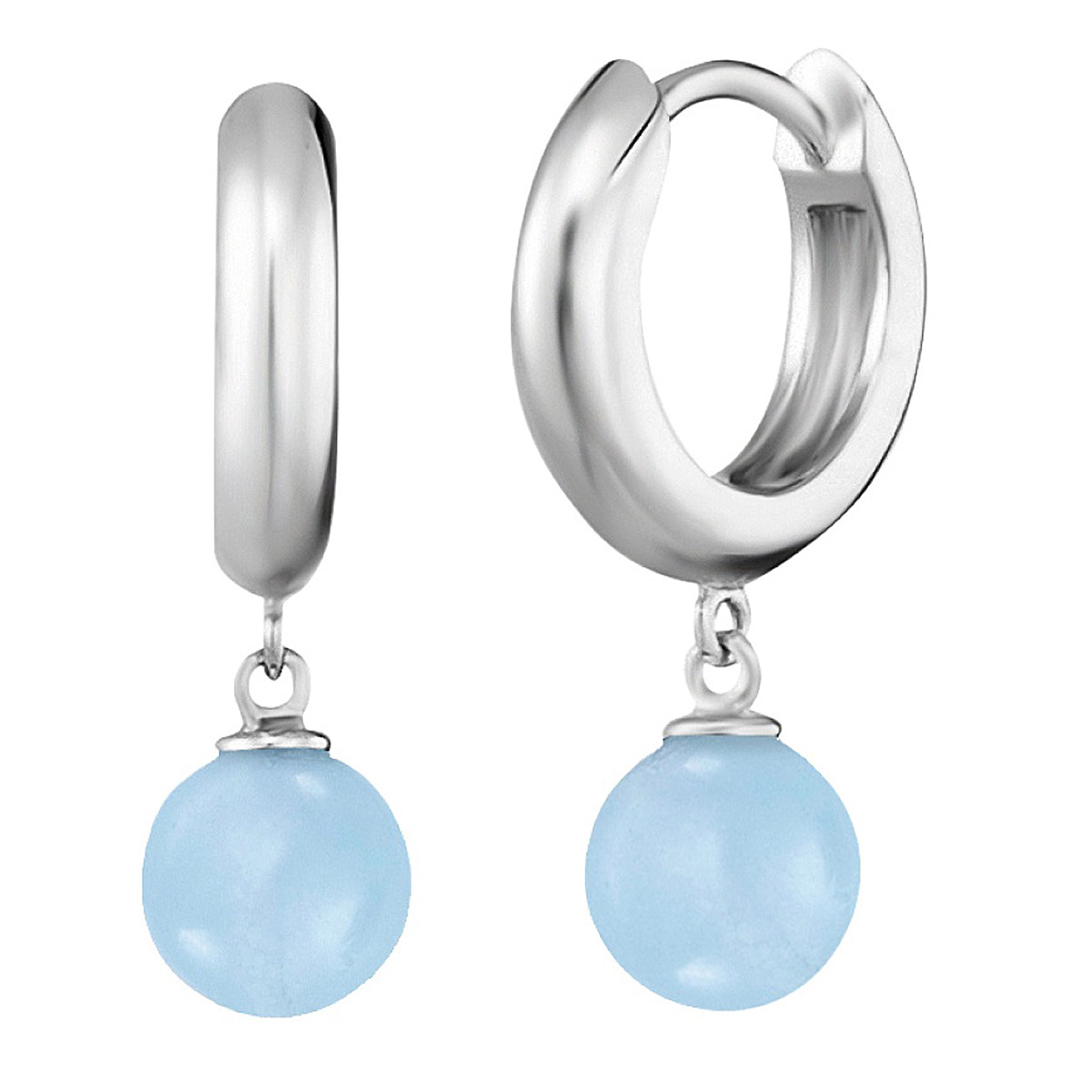 Engelsrufer ERE-BA-CR Damen-Ohrringe Silber Kraftstein Blauer Achat