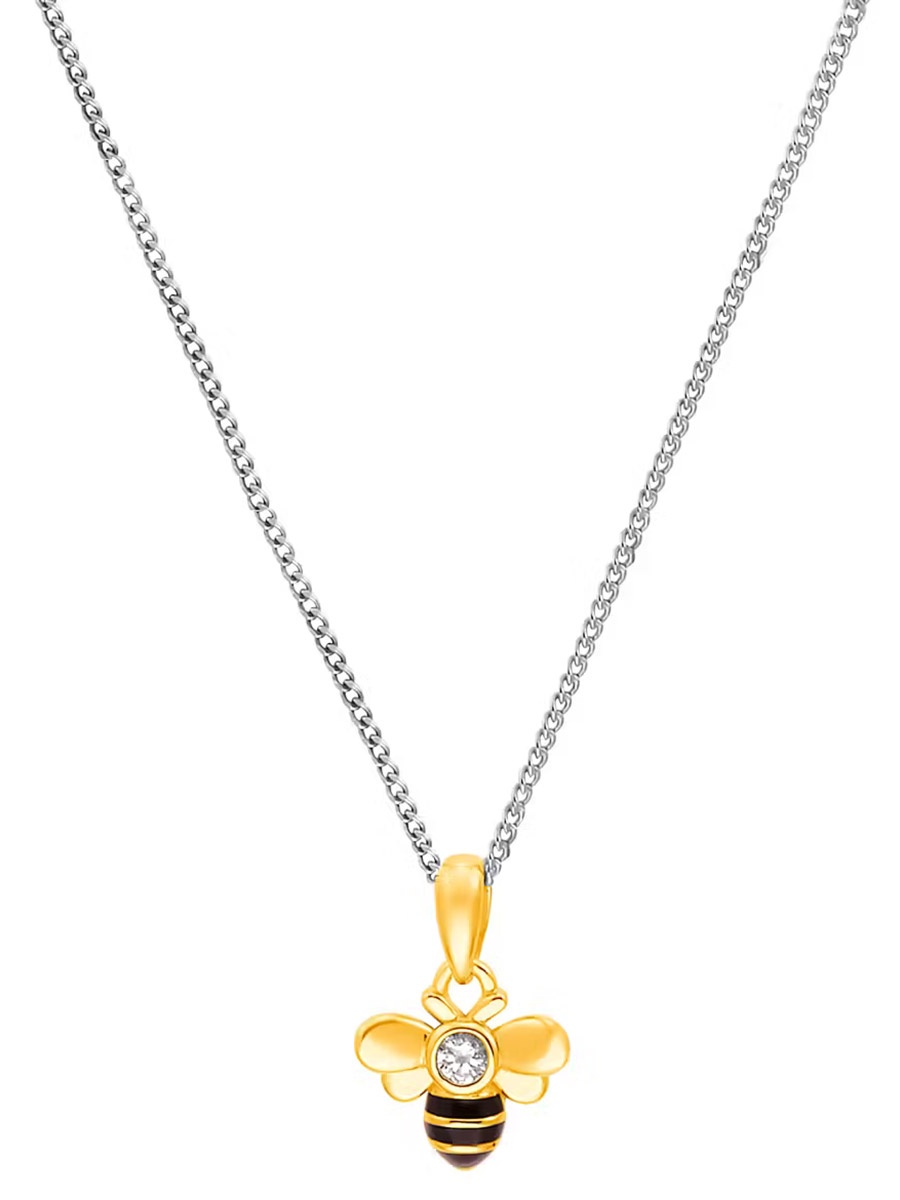 Prinzessin Lillifee Kinder-Halskette 2035989 • Biene Silber Bicolor uhrcenter