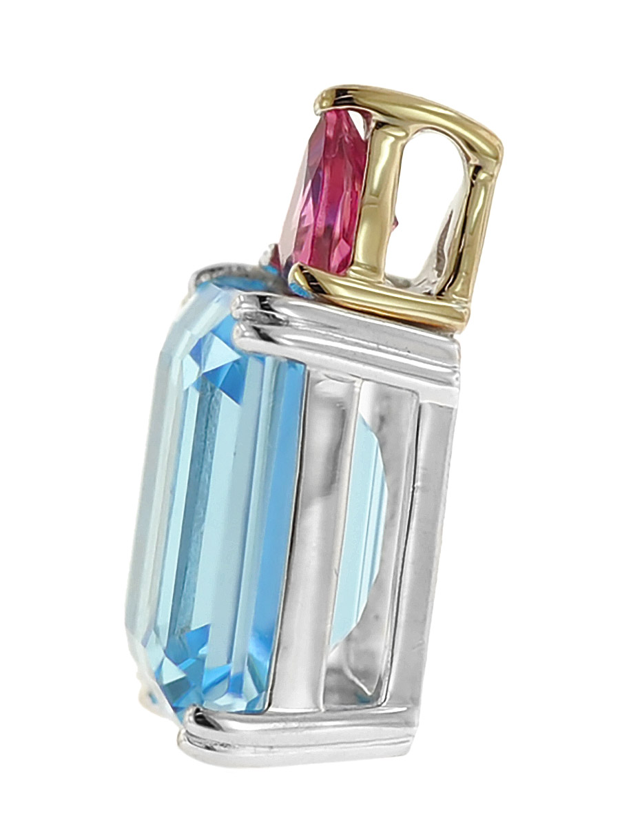 Elaine Firenze Anhänger Hellblau/Pink 585 Gold 75039570P/3 • uhrcenter