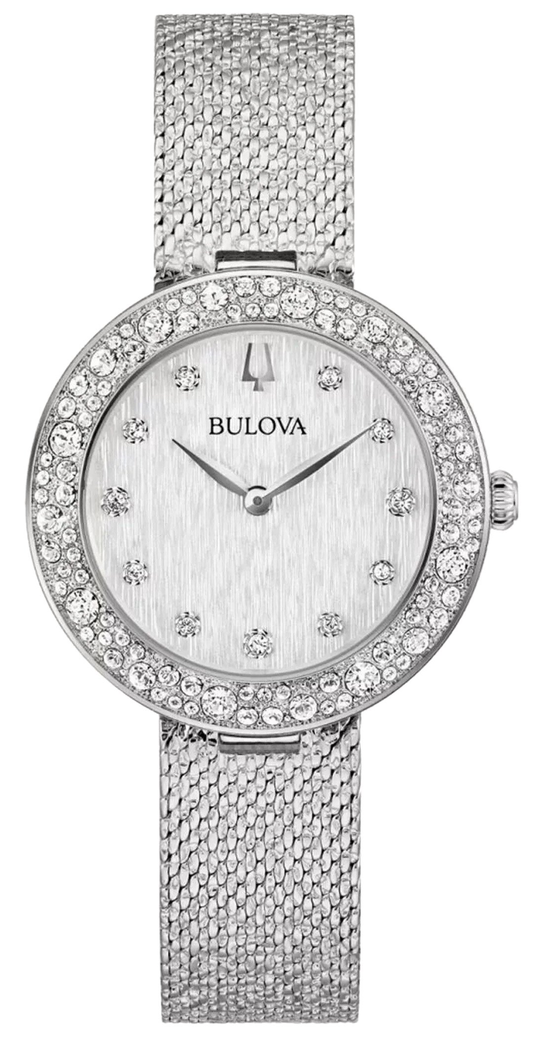 Bulova 96L329 Damenuhr Quarz Champagne Silberfarben Bulova 96L329 Damenuhr Quarz Champagne Silberfarben