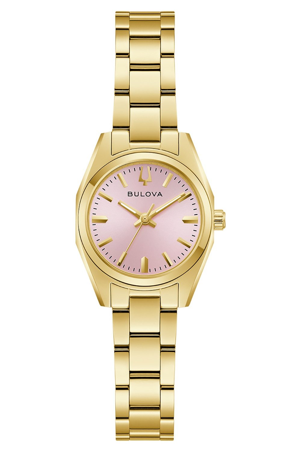 Bulova 97L187 Damenuhr Quarz Surveyor Klein Gold-/Rosafarben Bulova 97L187 Damenuhr Quarz Surveyor Klein Gold-/Rosafarben