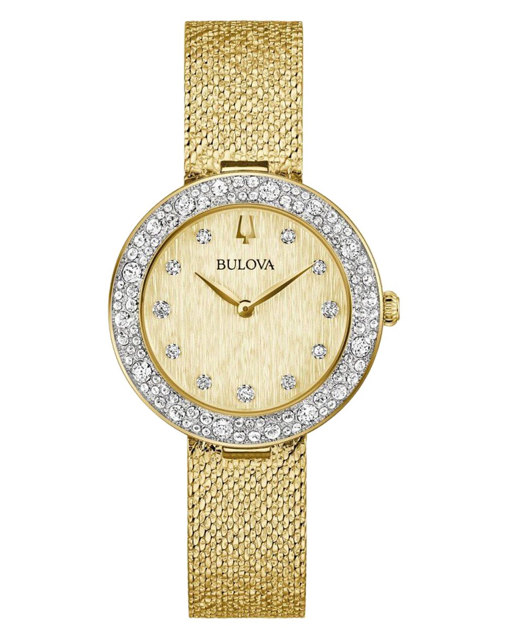 Bulova 98L321 Damenuhr Quarz Champagne Goldfarben Bulova 98L321 Damenuhr Quarz Champagne Goldfarben