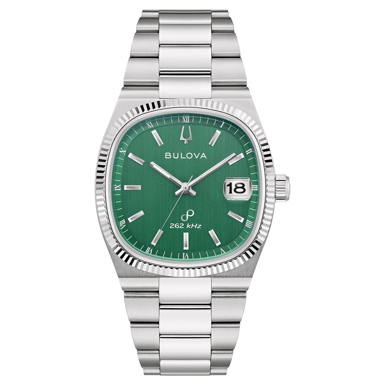 Bulova 96B439 Herren-Quarzuhr Super Seville Stahl/Grün