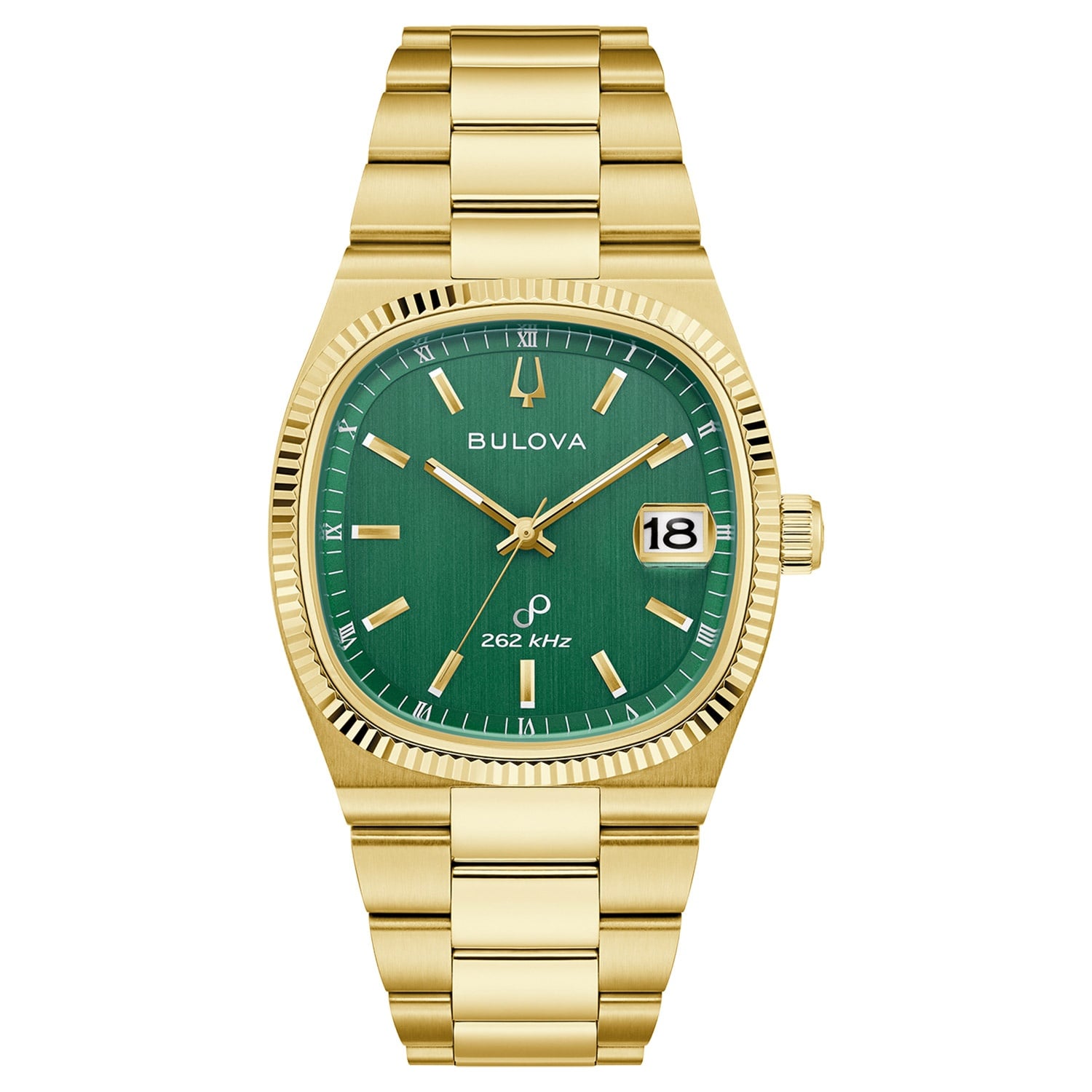 Bulova 97B237 Herrenuhr Quarz Super Seville Goldfarben/Grün