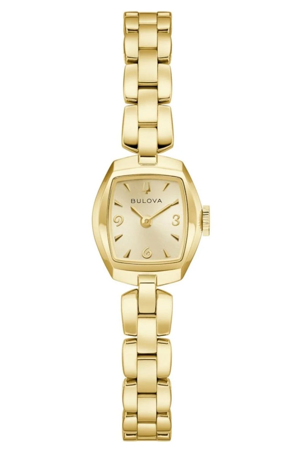 Bulova 97L201 Damenuhr Quarz Goddess of Time Goldfarben