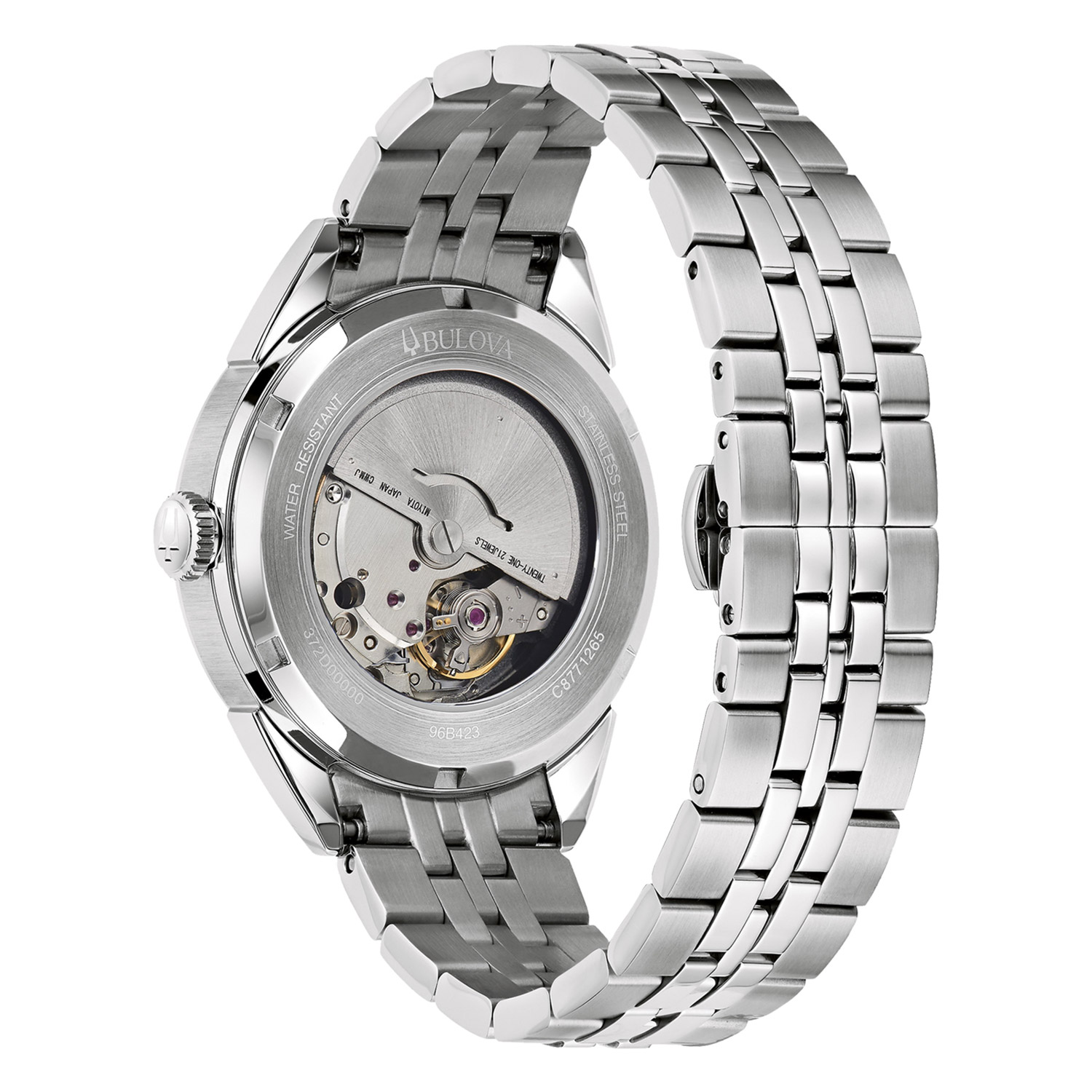 Bulova Herren-Automatikuhr Sutton Stahl/Hellblau 96B423 • uhrcenter