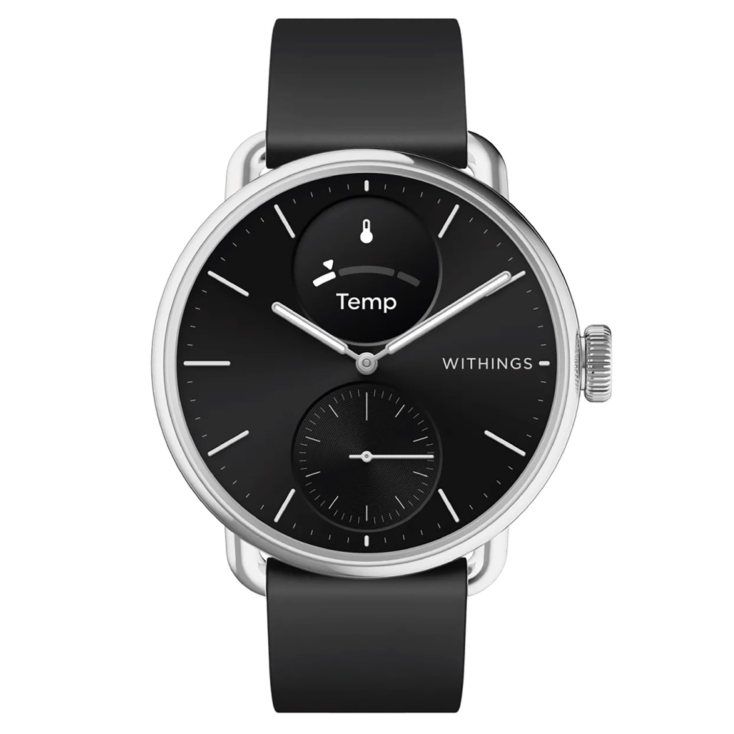 Withings HWA10-Model 1-All-Int Smartwatch ScanWatch 2 silber/schwarz 38 mm