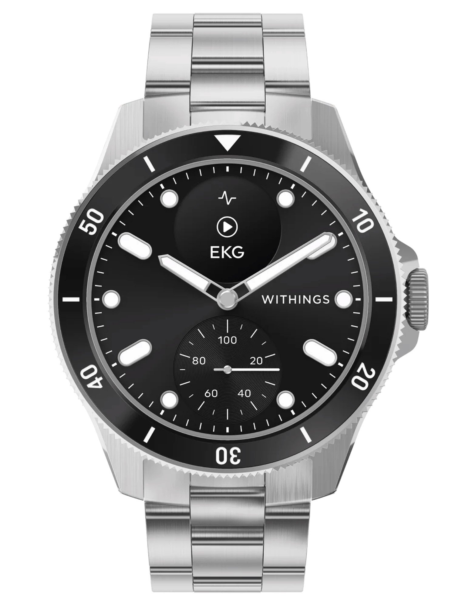 Withings HWA10-Model 9-All-Int Herren-Smartwatch ScanWatch Nova 42 mm Schwarz