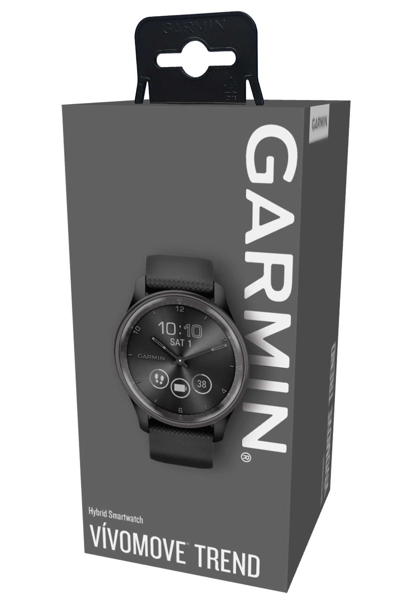 Garmin vivomove Trend Damen-Smartwatch Schwarz/Schiefergrau 010-02665-00 •  uhrcenter