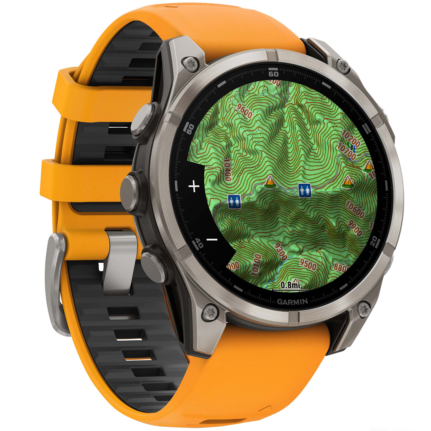 Garmin fenix Smartwatch AMOLED Sapphire Graphite/Orange 47 mm
