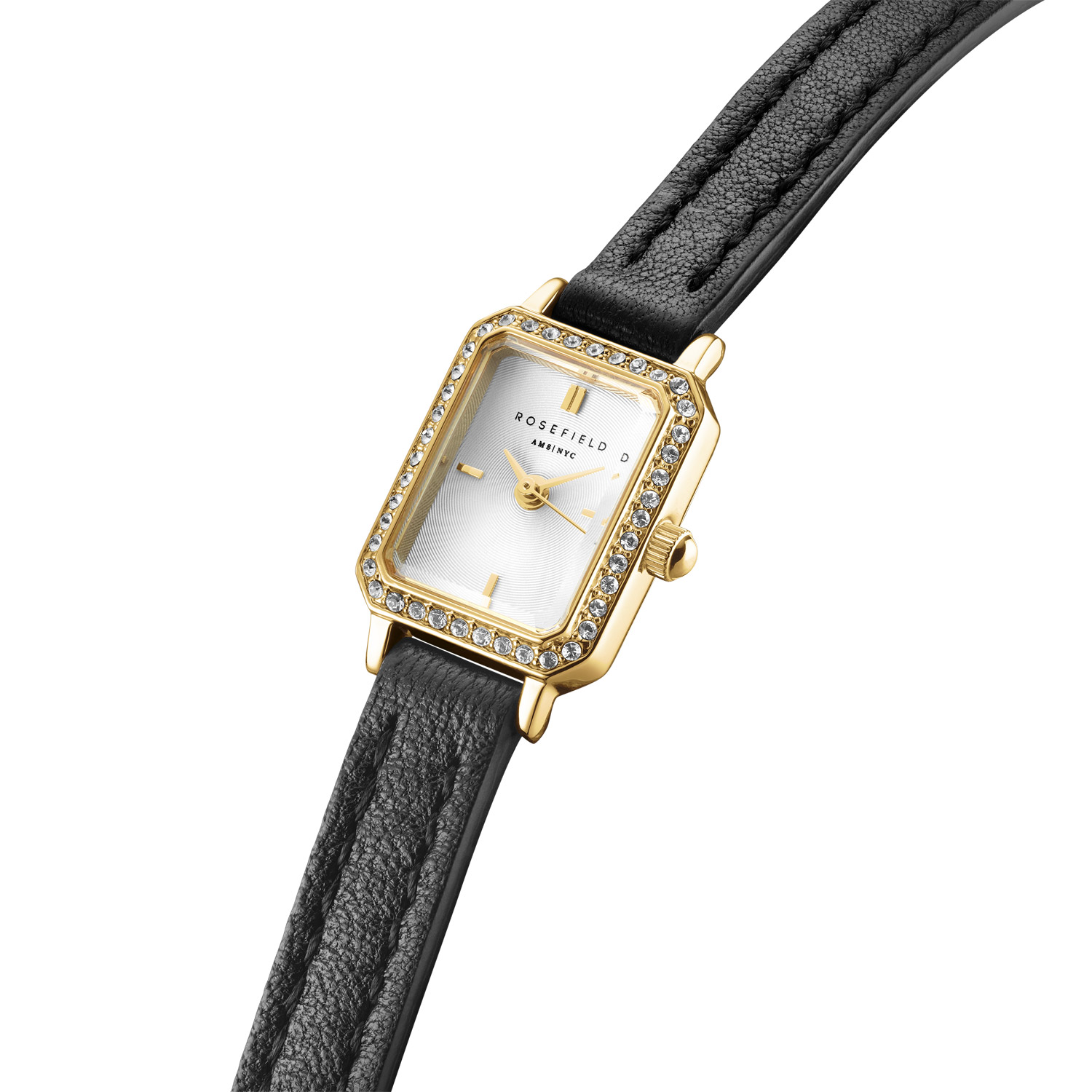 Rosefield Damenuhr Choker Studio Schwarz/Goldfarben STWBLG-ST03