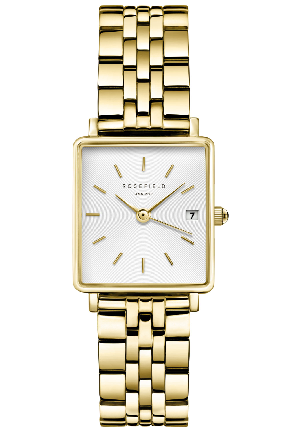 Rosefield QMWSG-Q021 Damenuhr Quarz Boxy XS Goldfarben Rosefield QMWSG-Q021 Damenuhr Quarz Boxy XS Goldfarben