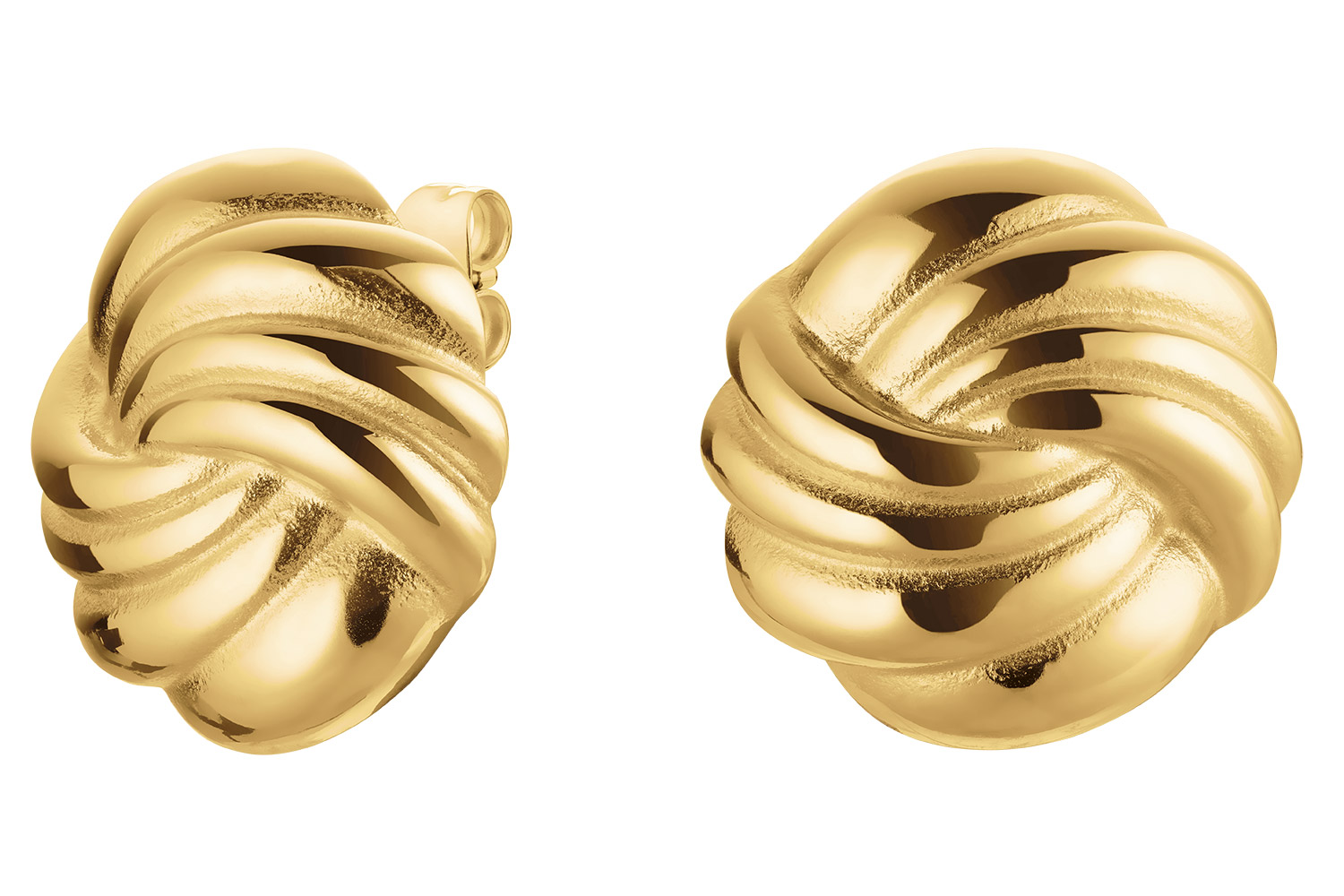 Rosefield JESSG-J1026 Damen-Ohrringe Ohrstecker Spirale Goldfarben