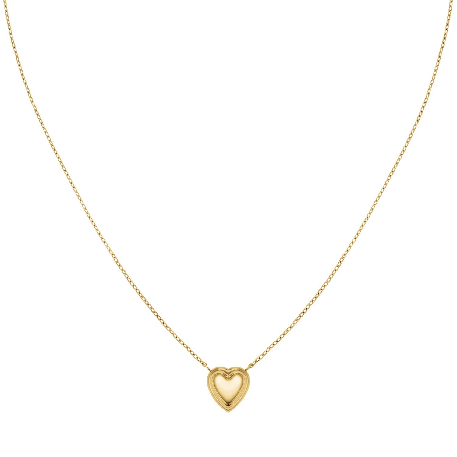 Rosefield JNPHG-J1008 Damen-Halskette Puffy Heart Goldfarben