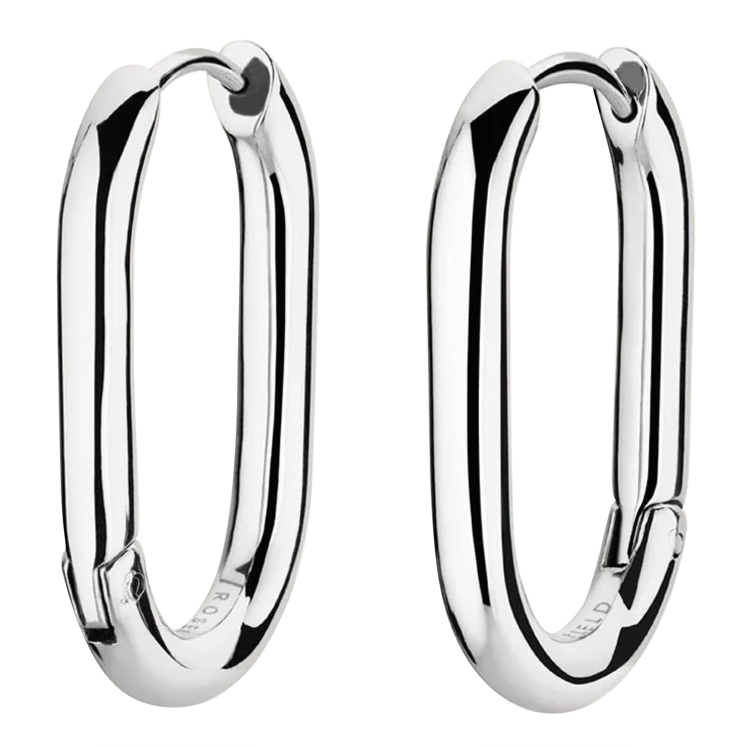 Rosefield JEOLS-J568 Damen-Ohrringe Creolen Oval Silberfarben Rosefield JEOLS-J568 Damen-Ohrringe Creolen Oval Silberfarben