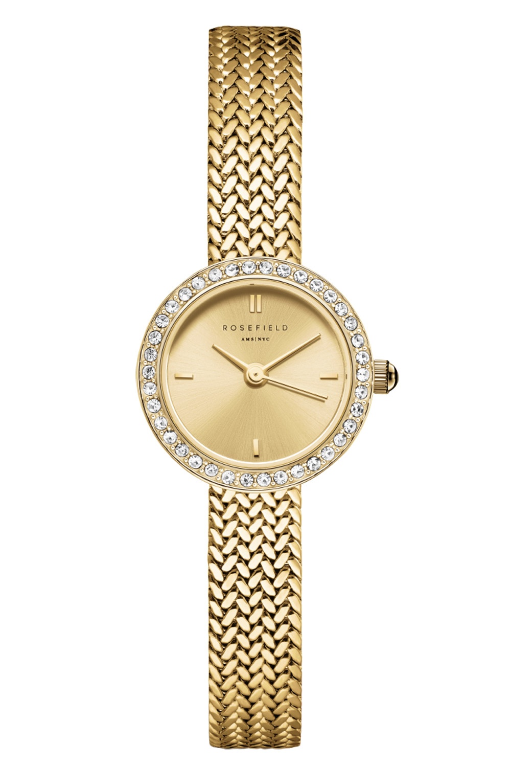 Rosefield MCGMG-M03 Damenuhr Mini Small Edit Champagner Goldfarben