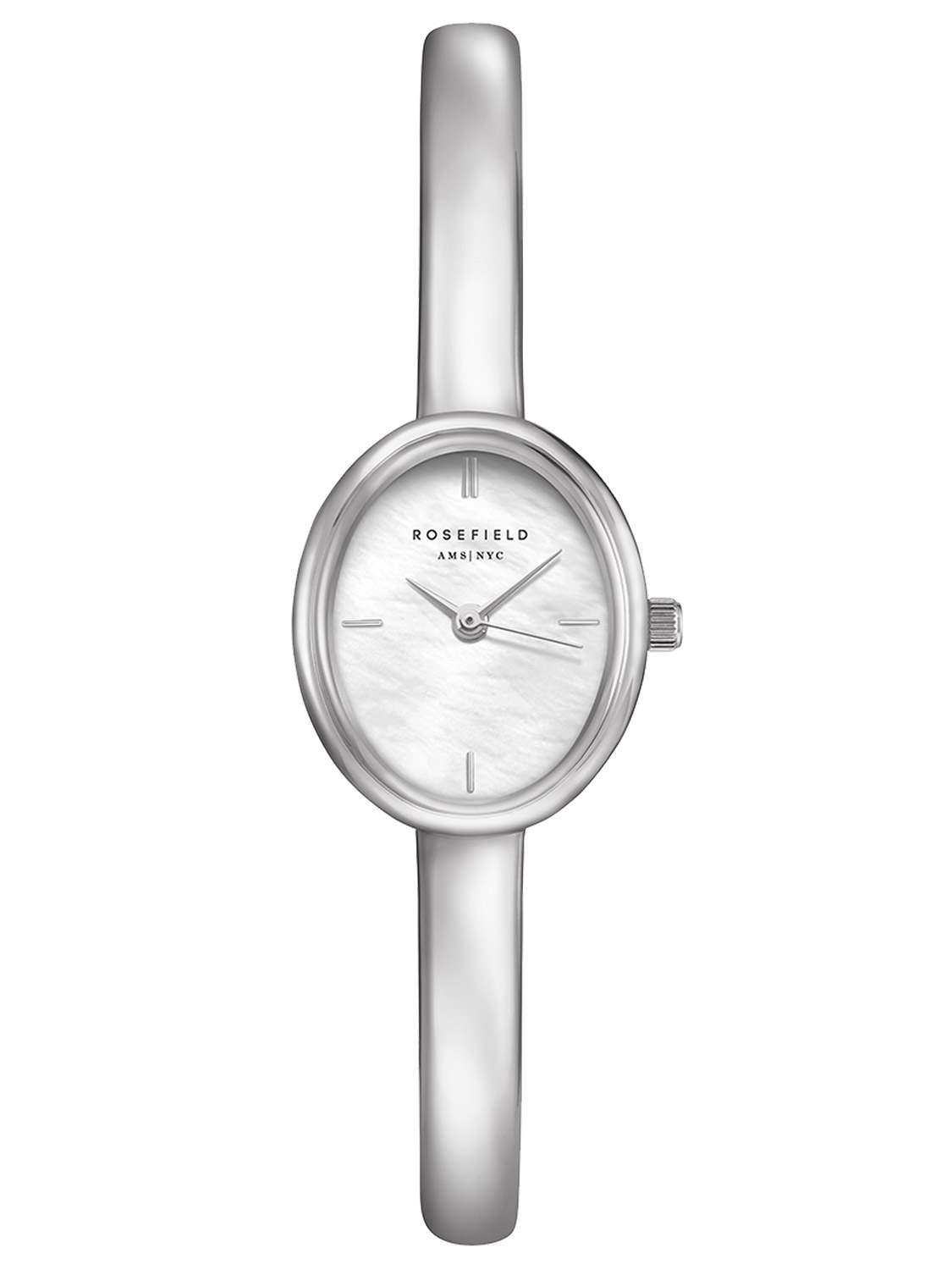 Rosefield STWSSS-ST07 Damen-Armbanduhr Studio Armreif Silberfarben