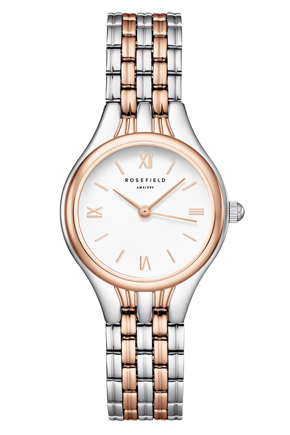 Rosefield MUWDSD-MU04 Damenuhr Quarz Muse Silber-/Roségoldfarben