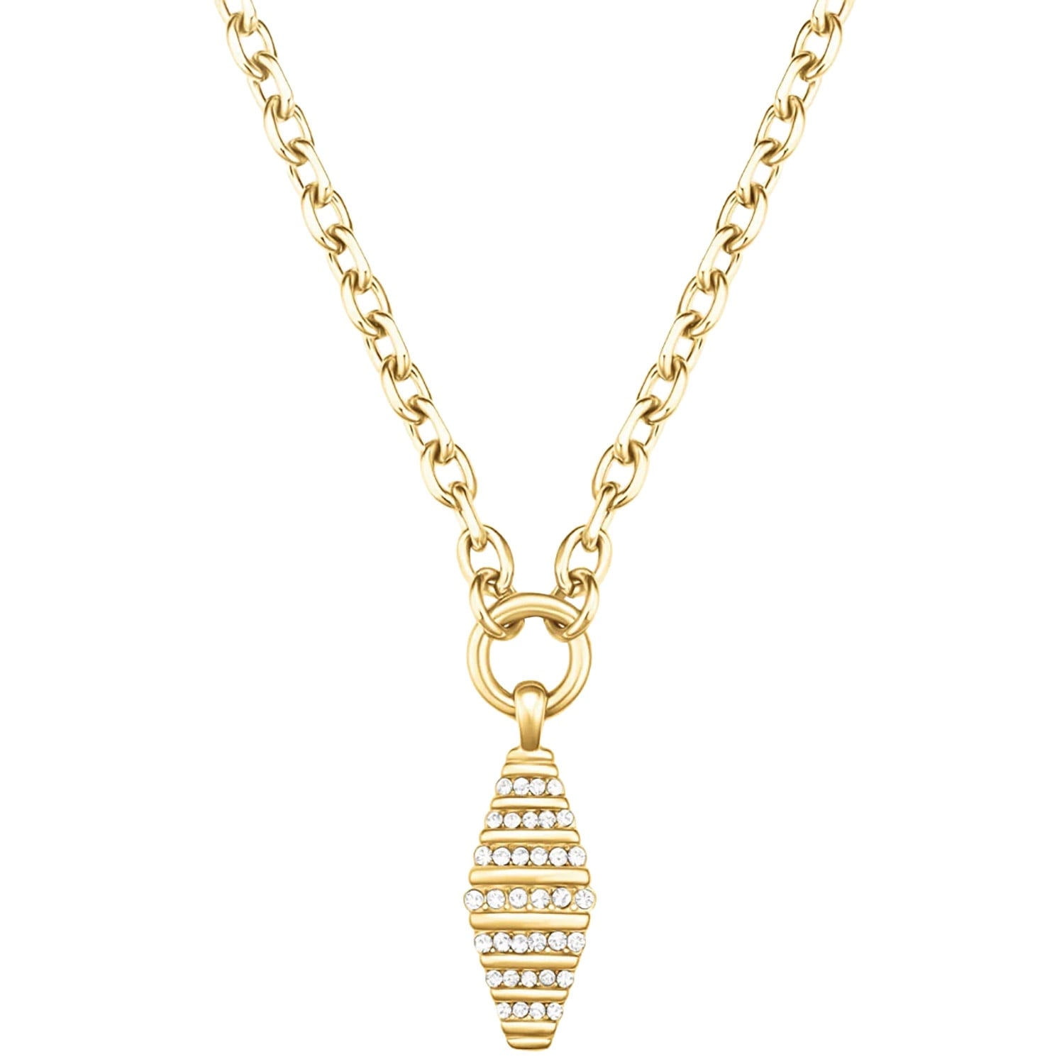 Rosefield JNSBG-J1285 Damen-Kette Gestreift Goldfarben