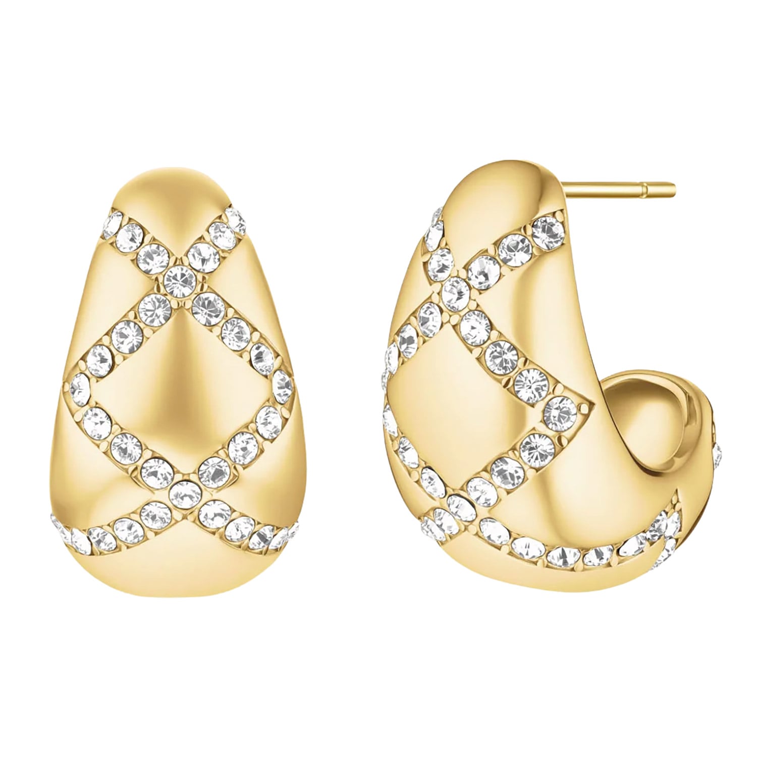 Rosefield JEPEG-J1354 Damen-Ohrringe Pavé Stern Goldfarben